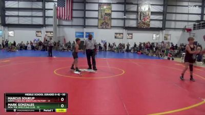 95 lbs Cons. Round 2 - Marcus Soukup, North Carolina Wrestling Factory vs Mark Gonzales, Iron Tide Wrestling Club