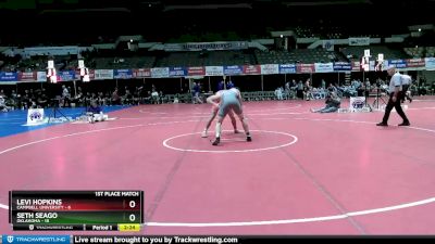 197 lbs Finals (2 Team) - Levi Hopkins, Campbell University vs Seth Seago, Oklahoma