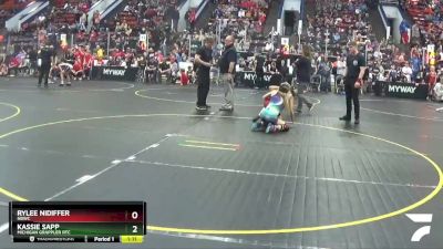 84 lbs Semifinal - Kassie Sapp, Michigan Grappler RTC vs Rylee Nidiffer, NBWC