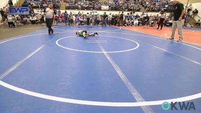 55 lbs Quarterfinal - Jayce Clayton, Pryor Tigers vs Gabriel Rinehart, Gentry Youth Wrestling