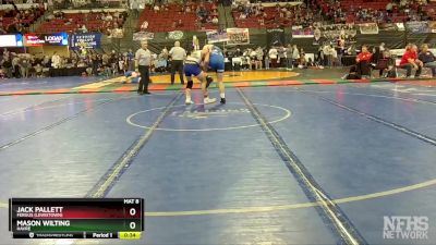 A - 205 lbs Cons. Round 2 - Mason Wilting, Havre vs Jack Pallett, Fergus (Lewistown)