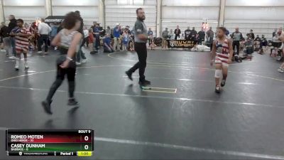 85 lbs Round 3 (6 Team) - Romeo Moten, Ohio Heros vs Casey Dunham, BadBass