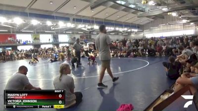 70 lbs Semis & 1st Wb (8 Team) - Victoria Johnson, Mayhem WC vs Maisyn Lott, Storm Center