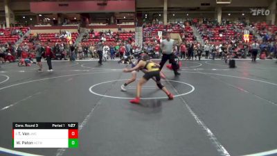 100 lbs Cons. Round 3 - Tyler Ven, Jaguar Wrestling Club vs Wyatt Paton, Ark City Takedown Wrestling Cl