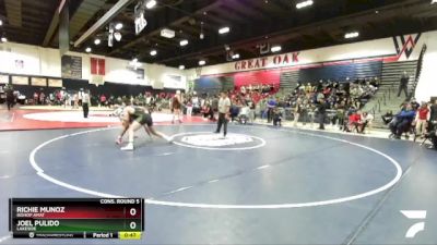 190 lbs Cons. Round 5 - Richie Munoz, Bishop Amat vs Joel Pulido, Lakeside