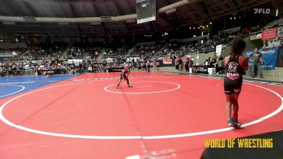 46 lbs Quarterfinal - Dylan Harris, HURRICANE WRESTLING ACADEMY vs Nayelli Romero, Salem Elite Mat Club