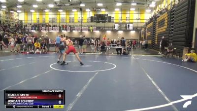 132 lbs 3rd Place Match - Teague Smith, Team Valley Wrestling Club vs Jordan Schmidt, Big Game Wrestling Club