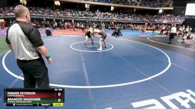 5A 190 lbs Cons. Round 1 - Brandon Waggoner, Humble Kingwood Park vs Parker Peterson, Canyon Randall