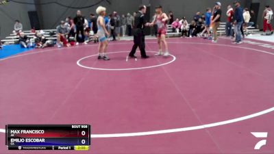 113 lbs 1st Place Match - Max Francisco, AK vs Emilio Escobar, CA