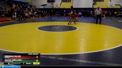 165 lbs Cons. Round 1 - Brendan Miller, Kamiak vs Nacho Arellano, Lake Stevens