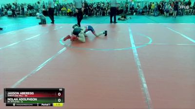 92 lbs Round 1 (10 Team) - Jaxson Aberegg, Wrestling Mill vs Nolan Adolphson, 84 Athletes