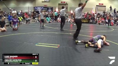 101 lbs Round 3 (6 Team) - Mercer Hamilton, Untouchables Purple vs Luke Wagner, Illinois KIA