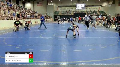 73 lbs Semifinal - Channing Cherney, The Storm Wrestling Center vs William McCormick, South Forsyth WAR Wrestling Club