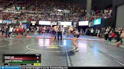 AA - 285 lbs Semifinal - Mason Christian, Butte vs Maxx Lee, Billings Senior High School