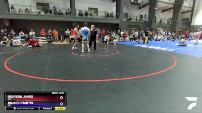 175 lbs Champ. Round 1 - Grayson James, WA vs Branch Martin, MT