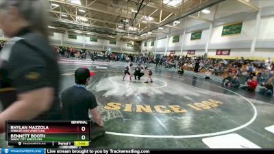 45 lbs Semifinal - Bennett Booth, Windy City Wrestlers vs Rhylan Mazzola, Cobbler Kids Wrestling