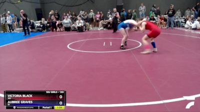 130 lbs Champ. Round 1 - Victoria Black, WA vs Aubree Graves, ID