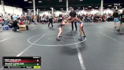 72 lbs Round 3 (4 Team) - Troy Migliaccio, Team Germantown vs Travon Cleveland, NC National Team