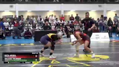 101 lbs Champ. Round 2 - Brooke Thurber, University Of Wisconsin At Stevens Point vs Ekta Arora, Gannon University