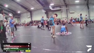 126 lbs Semis (4 Team) - Durben Carpenter, Level Up vs JJ Peace, Team Wonderbread Worldwide