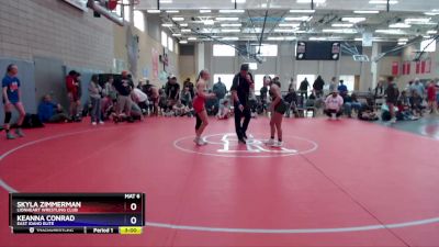 117 lbs Round 4 - Skyla Zimmerman, Lionheart Wrestling Club vs Keanna Conrad, East Idaho Elite