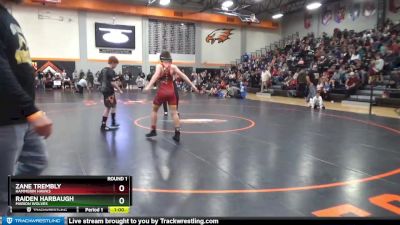 BN-13 lbs Round 1 - Raiden Harbaugh, Marion Wolves vs Zane Trembly, Hammerin Hawks