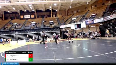 165 lbs Cons. Round 5 - Javen Palmer, Chadron State vs Cael Langford, Colby Community College