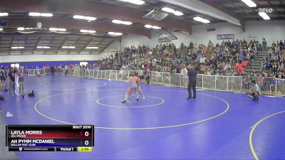 120 lbs Round 1 - Layla Morris, All-phase vs Ah Pymm Mcdaniel, Dallas Mat Club