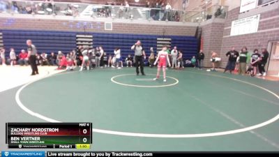 105 lbs Quarterfinal - Zachary Nordstrom, Bulldog Wrestling Club vs Ben Vertner, Small Town Wrestling