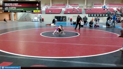 39-43 lbs Round 2 - Deacon Cody, Madison Youth Wrestling vs Leo Martin, Team Atlas North Wrestling