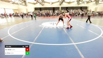 172-H lbs Round Of 64 - Matt Miller, Hillsborough vs Bennett Fritz, Honesdale