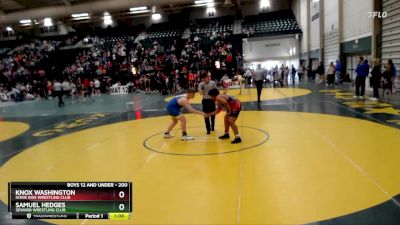 200 lbs Cons. Round 1 - Knox Washington, Hoxie Kids Wrestling Club vs Samuel Hedges, Seward Wrestling Club