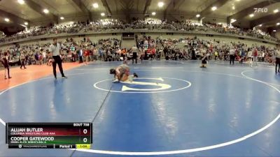 90 lbs Quarterfinal - Cooper Gatewood, Rebel Elite Wrestling-A  vs Alijah Butler, Columbia Wrestling Club-AAA