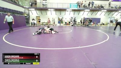 138 lbs Cons. Round 5 - Taryn Nichols, BullTrained Wrestling vs Jaxon Brewer, Powerhouse Wrestling Club