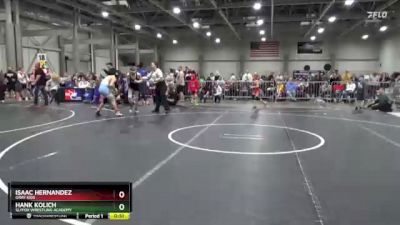 145 lbs Cons. Round 2 - Isaac Hernandez, Gray Kids vs Hank Kolich, SlyFox Wrestling Academy