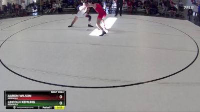 147 lbs Cons. Round 2 - Aaron Wilson, Nebraska vs Lincoln Kemling, Nebraska