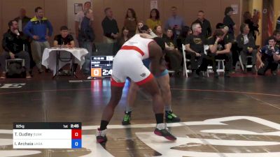 92 kg Quarterfinal - Timothy Dudley, Sunkist Kids Wrestling Club vs Illia Archaia, Ukraine