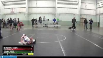 72 lbs Round 3 (8 Team) - Cohen Reer, Dynasty Crusaders vs Christian Wirts, Terps Xtreme