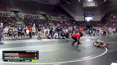 63 lbs Champ. Round 1 - Marcello Boyd, Legacy Boltz Wrestling Club vs Julian Solano, Duran Wrestling Club