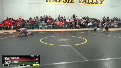 10 lbs Round 1 - Austin Lickiss, Oelwein vs Adam Wheeler, Waukon