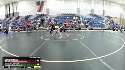 67 lbs Champ. Round 1 - Gus Korniak, Bulldog Premier Wrestling Club vs Isaiah Latham, South Side Wrestling Club