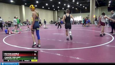 170 lbs Round 3 (6 Team) - Peyton Gamble, Alabama Elite Gold vs Carson Vaillant, Troup County WC