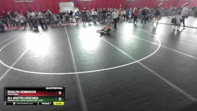 84 lbs Quarterfinal - Eli Grotelueschen, Dodgeland Youth Wrestling Club vs Rohlyn Robinson, Wisconsin