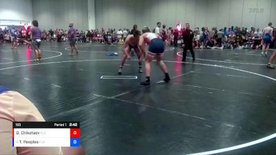 195 lbs Quarterfinal - Timothy Peoples, Florida vs Dastan Chiketaev, Florida