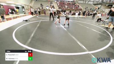 75 lbs Rr Rnd 1 - Clara Paschall, Broken Arrow Wrestling Club vs Whitley Holmes, Sperry Wrestling Club