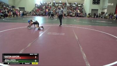 65 lbs Cons. Semi - Easton Hunter, River Rats Wrestling Club vs Jessa Smith, Arab Youth Wrestling