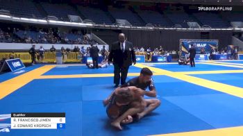 JOSEPH EDWARD KROPSCHOT vs ROBERTO FRANCISCO JIMENEZ 2019 World IBJJF Jiu-Jitsu No-Gi Championship