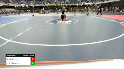 120 lbs Quarterfinal - Kyle Pasco, Batavia vs Glen Henry, Triad