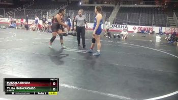 W 200 lbs Round 3 (3 Team) - Tilisa Matakaiongo, Utah vs Makayla Rivera, Kansas