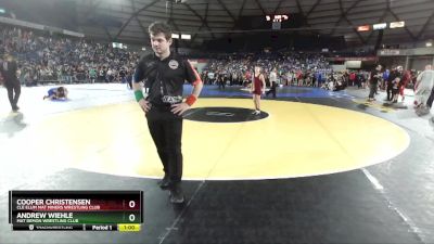 82 lbs Champ. Round 2 - Andrew Wiehle, Mat Demon Wrestling Club vs Cooper Christensen, Cle Elum Mat Miners Wrestling Club